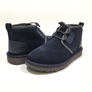 UGG Neumel Ghillie Chukka Lined Boots -Navy Suede -US 9 -NEW